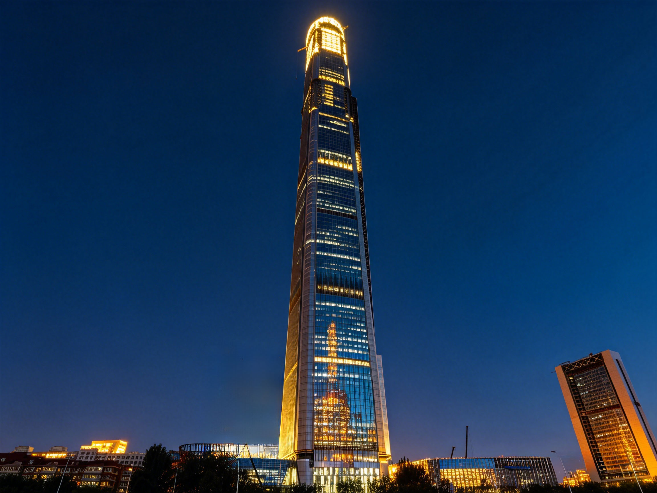 竣工后夜景效果模拟